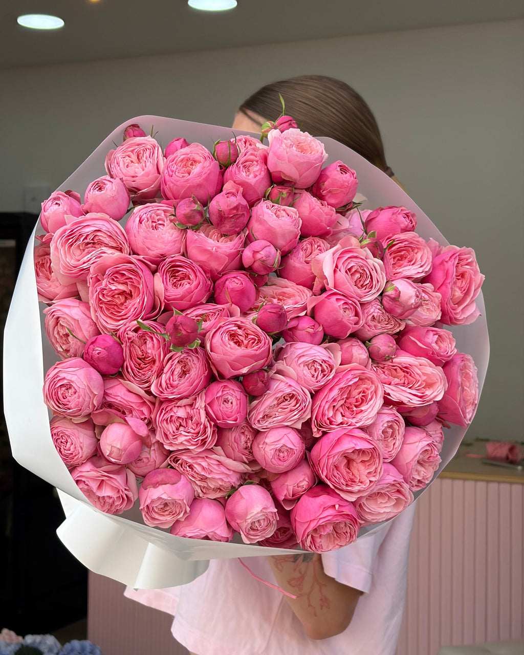 Spray Rose Silva Pink 
