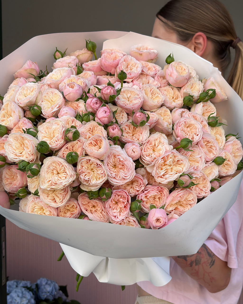 Spray Garden Rose Royal Blush