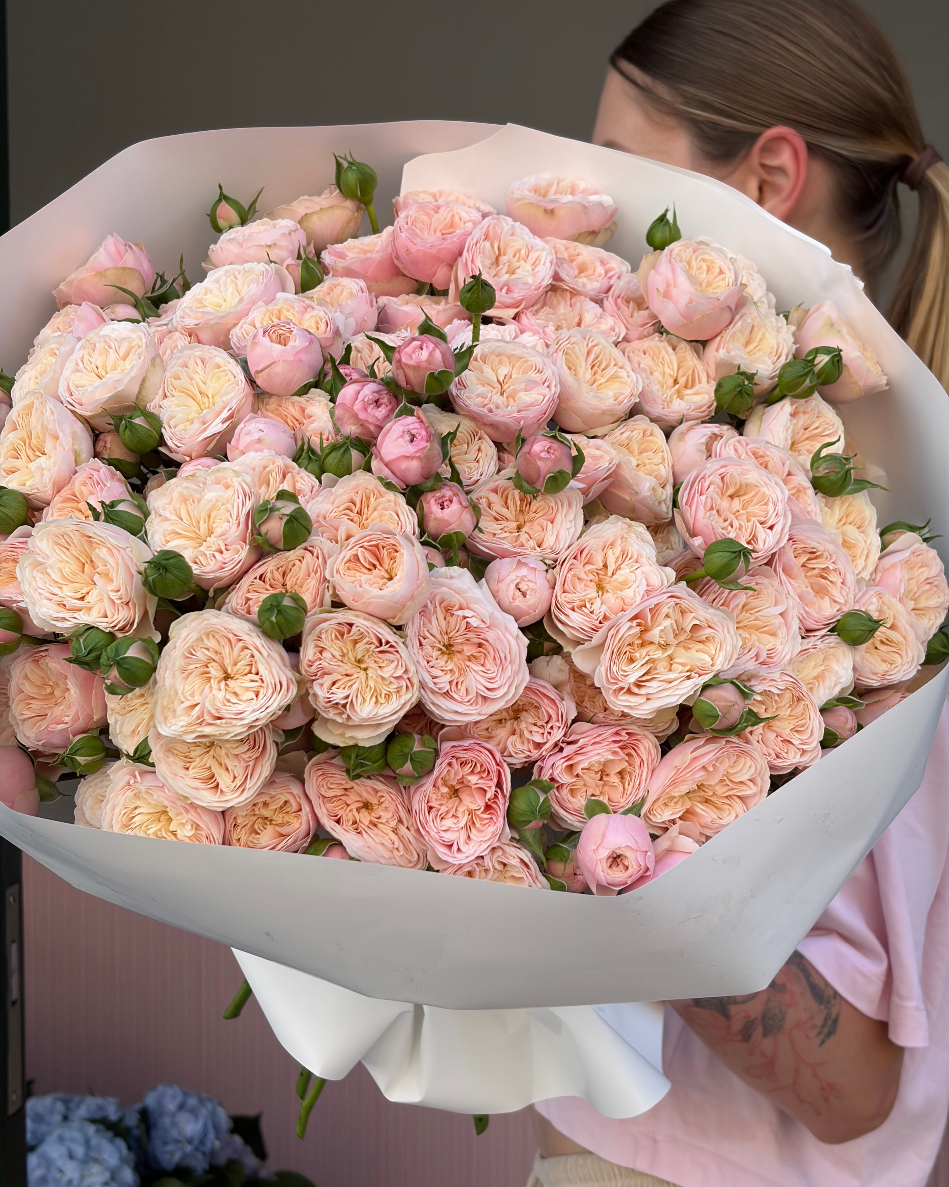Spray Garden Rose Royal Blush
