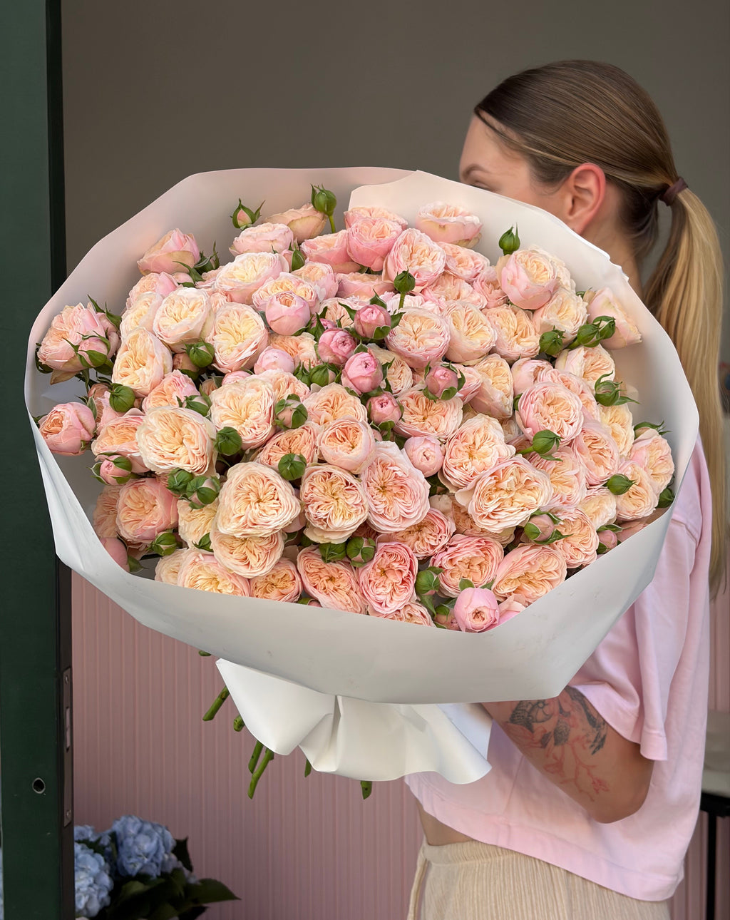 Spray Garden Rose Royal Blush