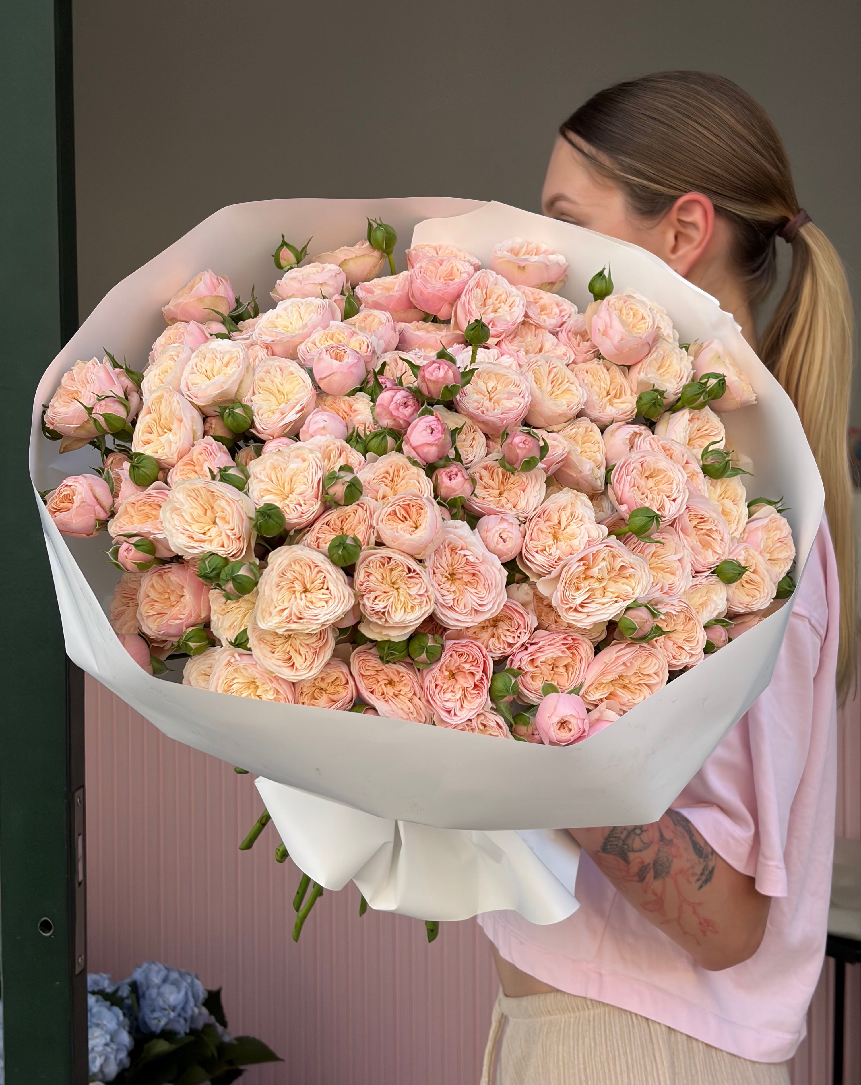 Spray Garden Rose Royal Blush