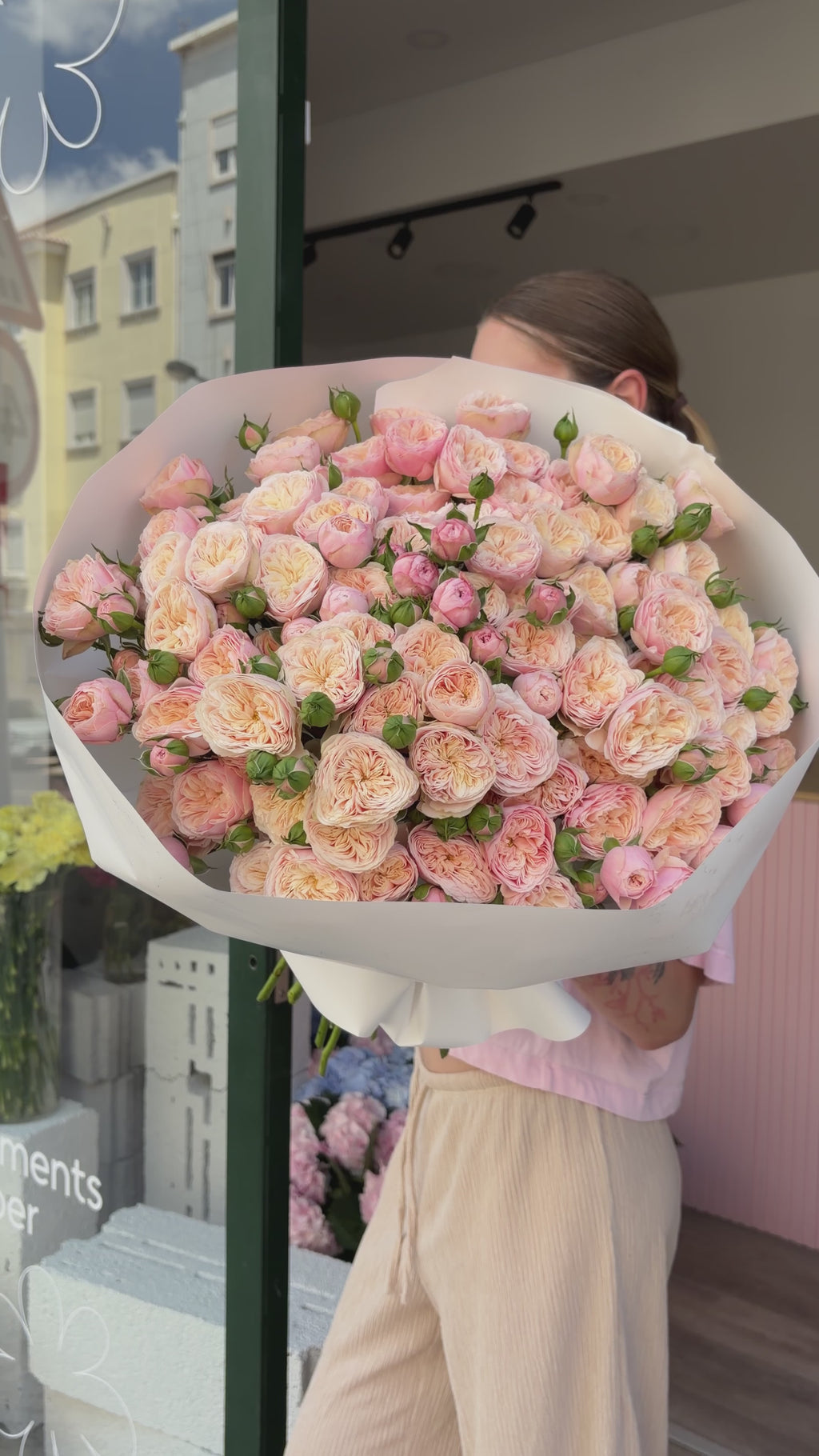 Spray Garden Rose Royal Blush